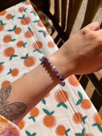 - pierre améthyste - bracelet améthyste - améthyste naturelle - améthyste - Wild louve - pierre naturelle - anti stress naturel