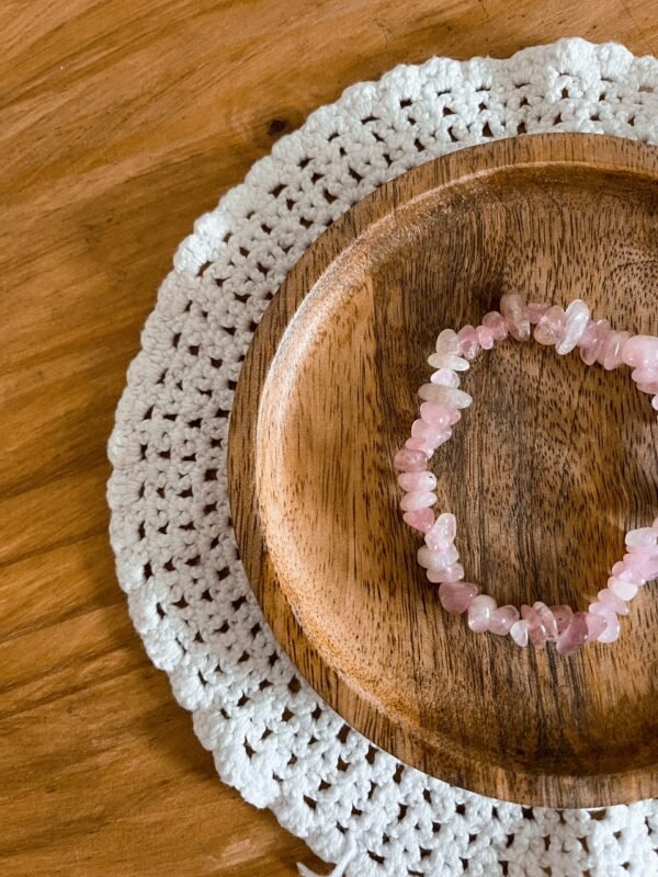 Bracelet baroque quartz rose – Image 3