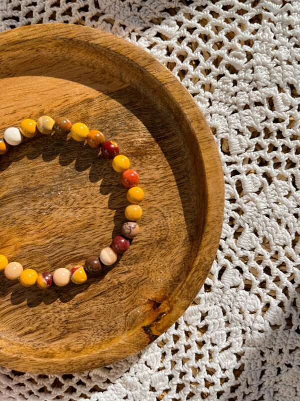 jaspe - jaspe mokaïte - bracelet pierre naturelle - bracelet jaspe - pierre naturelle - bracelet boule - lithothérapie - vertus des pierres - spirituelle - spiritualité - hippie