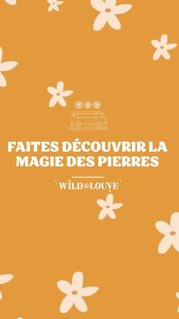 Carte cadeau - lithothérapie - wild louve - vertus des pierres - idée cadeau - cadeau de noël - cadeau anniversaire