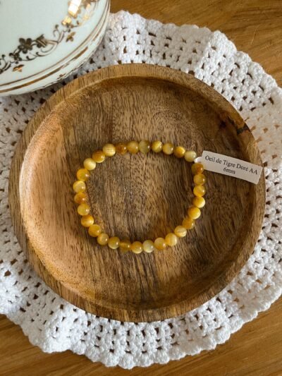 Œil de tigre - bracelet pierre naturelle - bracelet baroque oeil de tigre - pierre naturelle - bracelet boule - lithothérapie - vertus des pierres - spirituelle - spiritualité - hippie