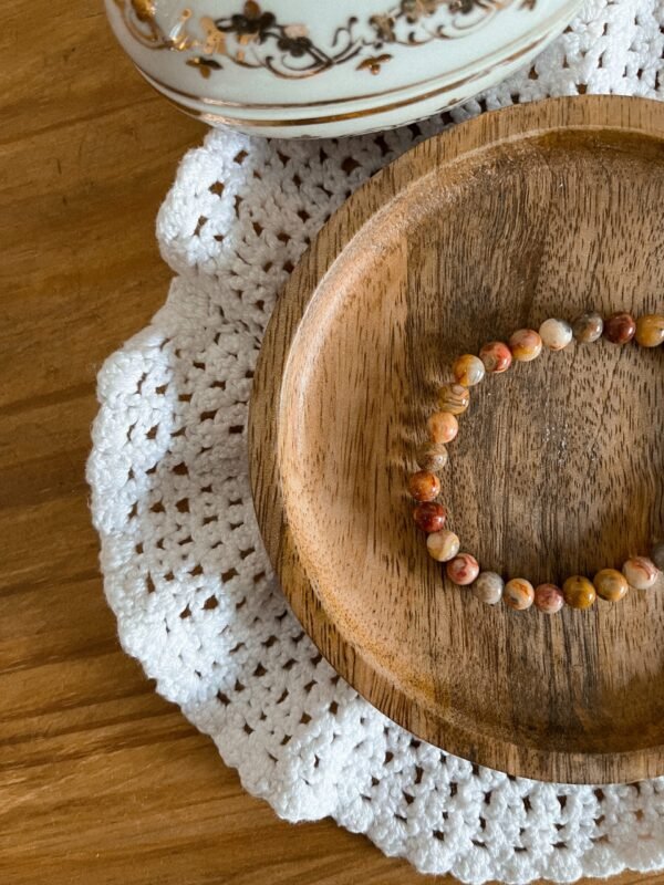 Bracelet agate lace - bracelet boule - bracelet boule agate crazy lace - agate crazy lace - agate - pierre naturelle - pierre agate - pierre naturelle agate - bracelet pierre - bracelet lithothérapie - lithothérapie - vertus des pierres - bienfaits des pierres - hippie - spirituel - spiritualité - bijoux spirituels