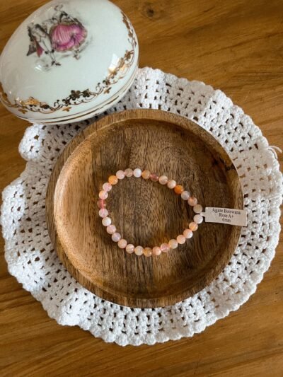 Bracelet agate Botswana - bracelet boule - bracelet boule agate botswana - agate botswana - agate - pierre naturelle - pierre agate - pierre naturelle agate - bracelet pierre - bracelet lithothérapie - lithothérapie - vertus des pierres - bienfaits des pierres - hippie - spirituel - spiritualité - bijoux spirituels