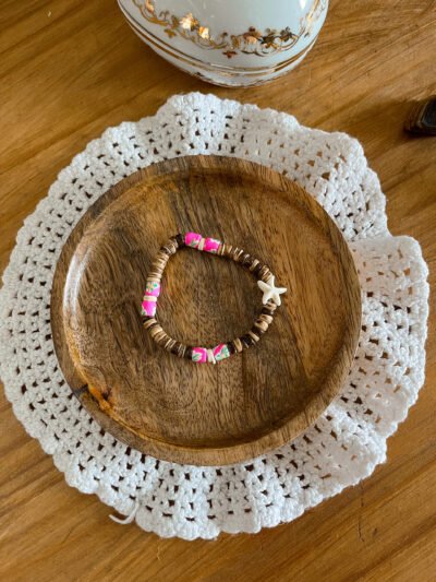 Bracelet surfeur - perle heishi - perle de coco - bracelet perle de coco - bracelet hippie - bracelet surf - surf - surfeur - bijoux surfeur - Wild louve - vahiné