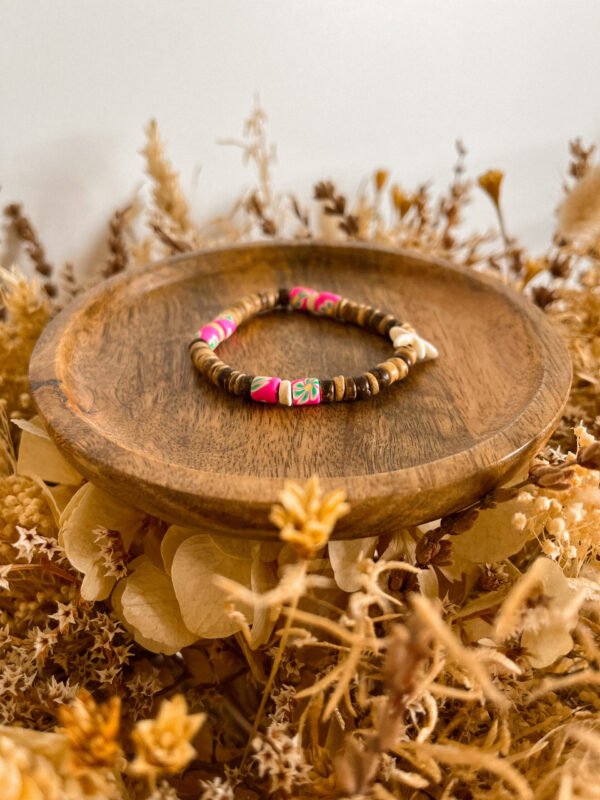 Bracelet surfeur - perle heishi - perle de coco - bracelet perle de coco - bracelet hippie - bracelet surf - surf - surfeur - bijoux surfeur - Wild louve - vahiné