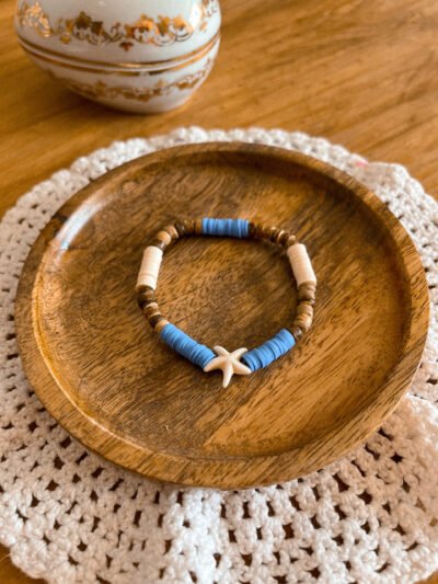Bracelet surfeur - perle heishi - perle de coco - bracelet perle de coco - bracelet hippie - bracelet surf - surf - surfeur - bijoux surfeur - Wild louve - Bracelet océan - bracelet nature