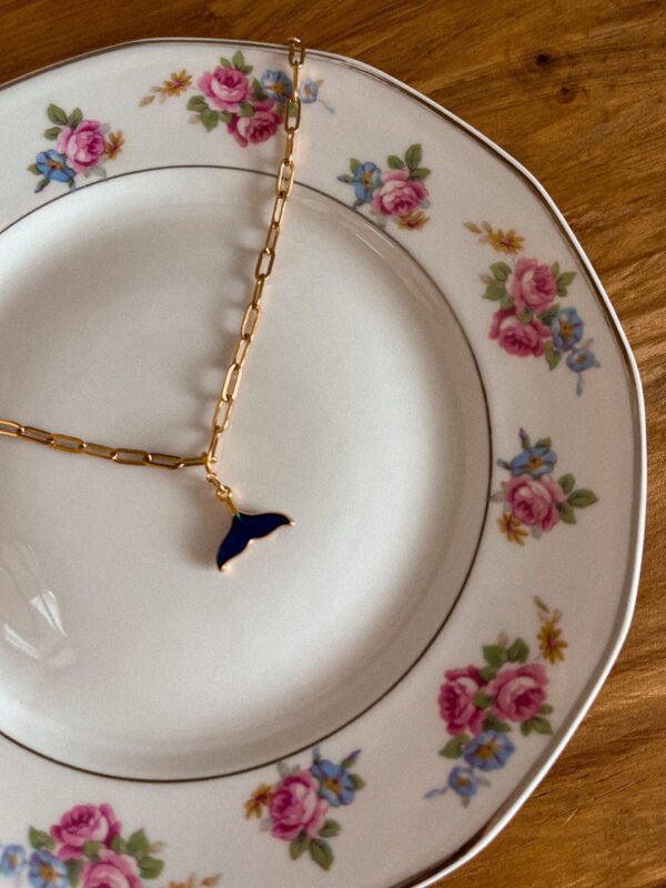 Collier baleine - baleine - queue de baleine - nageoire - bijou océan - collier océan