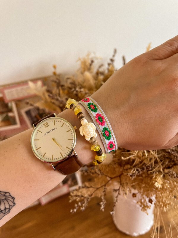 Bracelet nature - Bracelet surfeur - perle naturelle - perle de coco - bracelet perle de coco - bracelet hippie - bracelet surf - surf - surfeur - bijoux surfeur - Wild louve - bracelet nature - bracelet ancrage